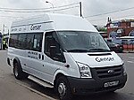 Бесплатный автобус Genser в пункт аренды автомобилей АрендаАвто-Кно на Новорязанском шоссе